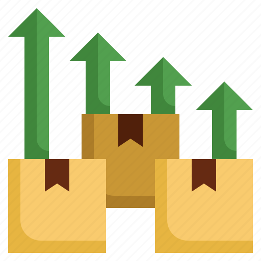 Supply, chain, logistic, growth, shipping, delivery, trend icon - Download on Iconfinder