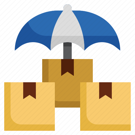 Supply, chain, logistic, insurance, umbrella, box, shipping icon - Download on Iconfinder