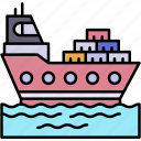 cargo, ship, freight, shipping, vessel, logistics, transportation