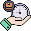 delivery, time, schedule, arrival, timing, logistics, punctuality 