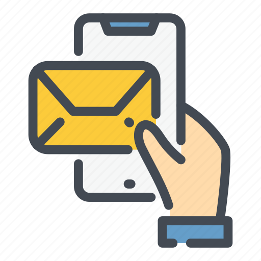 Email, hand, help, mail, mobile, phone, support icon - Download on Iconfinder