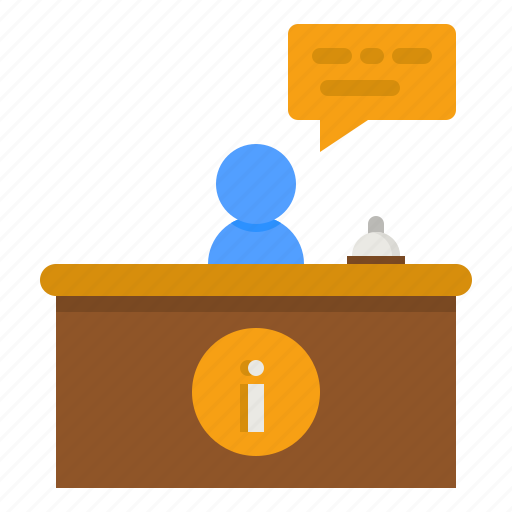 Information, desk, counter, public, relation icon - Download on Iconfinder