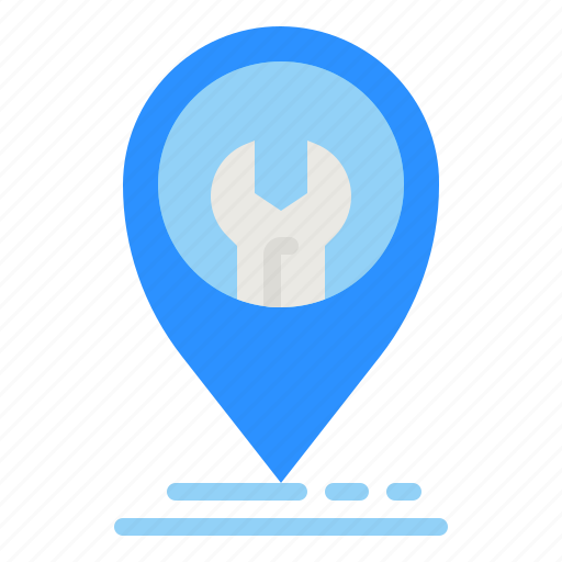 Repair, maps, location, technical, support icon - Download on Iconfinder