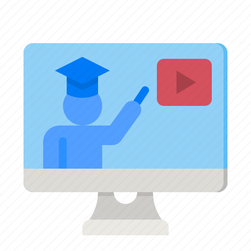 Tutorial, video, presentation, online, learning icon - Download on Iconfinder