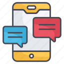 dialogue, speech, sms, chat, messenger