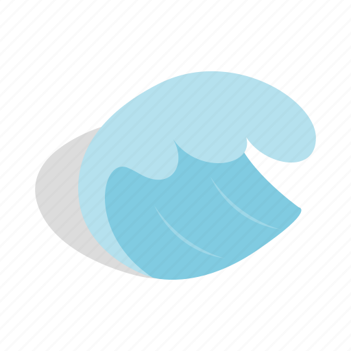 Blue, isometric, ocean, sea, surf, water, wave icon - Download on Iconfinder