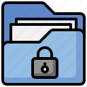 files, padlock, confidential, archive, secure