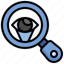 magnifying, glass, look, search, loupe, view