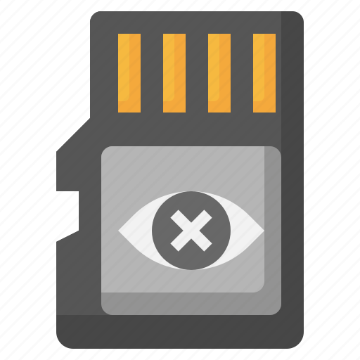 Sd, card, deny, electronics, private, view icon - Download on Iconfinder