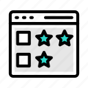 rating, feedback, stars, online, webpage