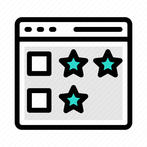 Rating, feedback, stars, online, webpage icon - Download on Iconfinder