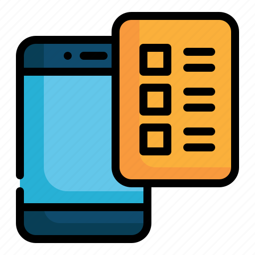 Moblie, checklist, survey, check, list icon - Download on Iconfinder
