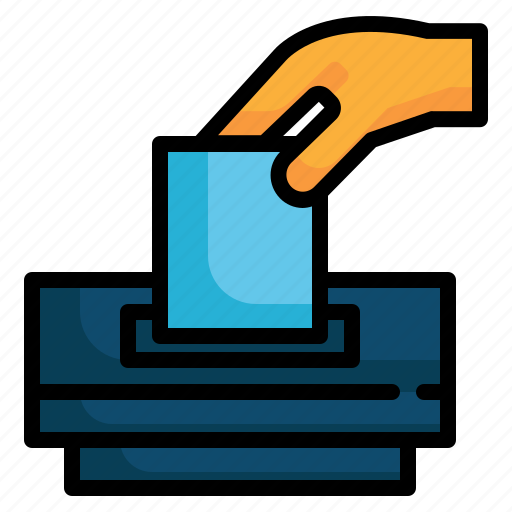 Vote, survey, hand, box icon - Download on Iconfinder