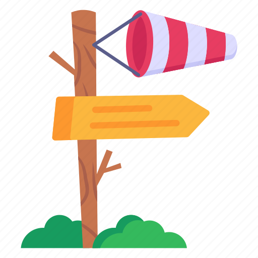 Cone indicator, wind direction, air sock, windsock, wind sock icon - Download on Iconfinder