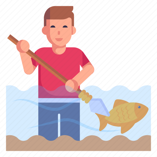 Primitive fishing, spearfishing, fishing, fishing harpoon, fish hunter icon - Download on Iconfinder