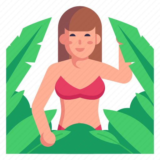 Forest girl, woman, prehistoric woman, lady, avatar icon - Download on Iconfinder