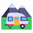 camper, caravan, mobile home, van, house trailer