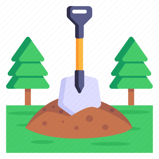 Digging tool, shovel, digging, spade, digging equipment icon - Download on Iconfinder