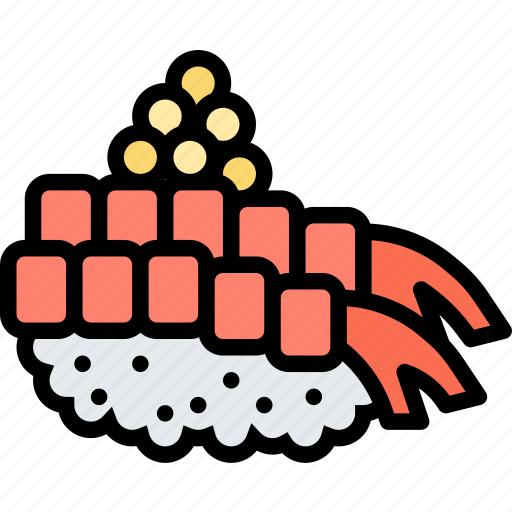 Amaebi, shrimp, sushi, food, cuisine icon - Download on Iconfinder