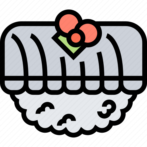 Engawa, nigiri, fish, raw, food icon - Download on Iconfinder