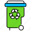 garbage, can, recycle, eco, green, waste, bin 