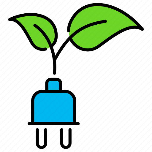 Power, cabel, green, energy, electric, charge, ecology icon - Download on Iconfinder
