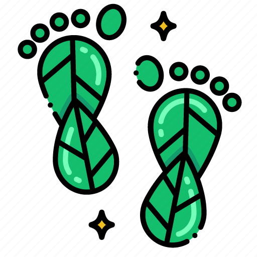 Green, ecology, nature, sustainability, carbon footprint, carbont, footprint icon - Download on Iconfinder