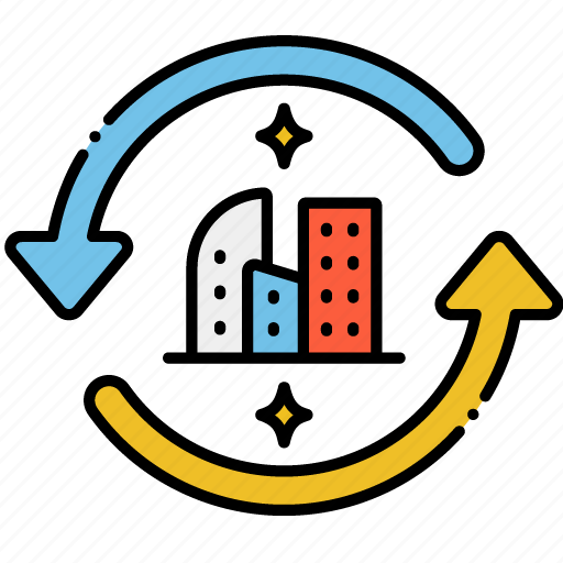 Crisis, city, disaster, office, building, house icon - Download on Iconfinder