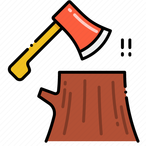 Chop, chopping, wood, axe icon - Download on Iconfinder