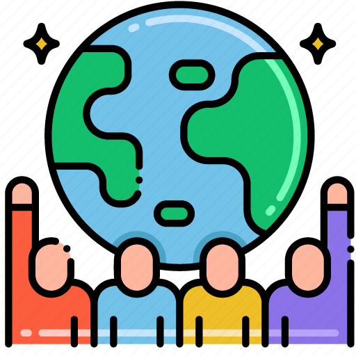 Group, planet, activism, globe, natuure icon - Download on Iconfinder