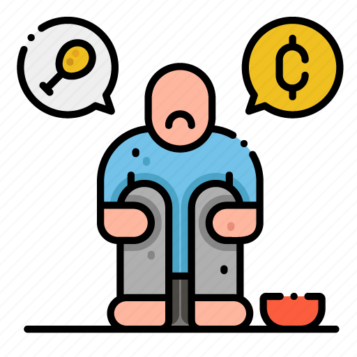 Poverty, hunger, person, beggary, bankrupt icon - Download on Iconfinder