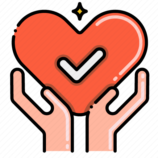Approved, love, checkmark, valentine, heart icon - Download on Iconfinder
