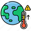 global warming, earth, climate change, increase temperature 