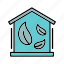 green, house, eco, leaf, real, plant, real estate 