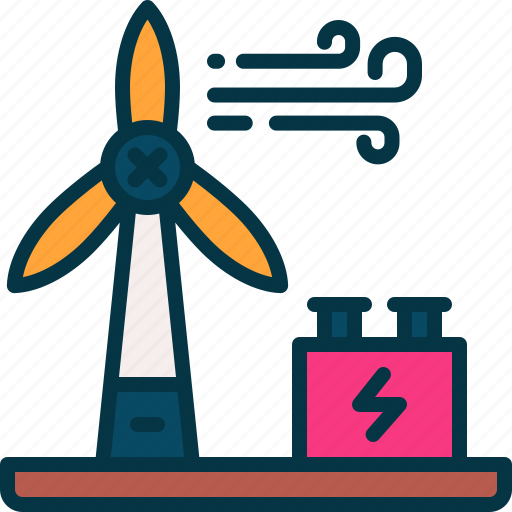 Windmill, electricity, turbine, wind, energy icon - Download on Iconfinder