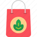 eco, bag, green, environment, shopping, recycled, icon