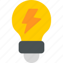 idea, bulb, creative, creativity, light, new, power, icon