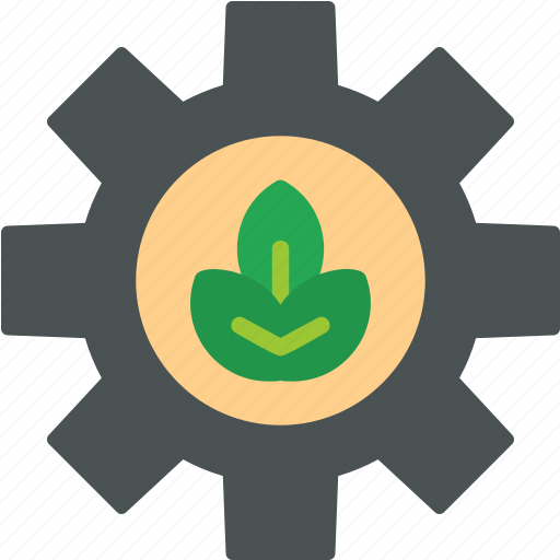 Sustainability, ecology, and, environment, gear, green, energy icon - Download on Iconfinder