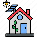 eco, house, ecology, environment, green, icon