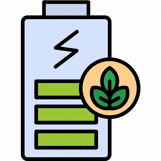 Green, battery, ecology, energy, environment, plant, power icon - Download on Iconfinder