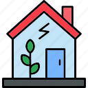 green, house, eco, ecology, home, icon
