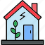 green, house, eco, ecology, home, icon 