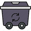 recycle, bin, delete, garbage, trash, icon