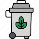 trash, bin, delete, empty, full, recycle, remove, icon