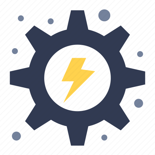 Electrical, energy, gear, hydro, hydropower icon - Download on Iconfinder