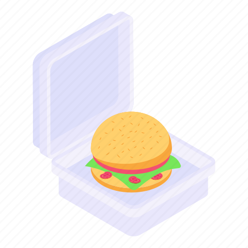 Food box, burger box, burger package, food, fast food icon - Download on Iconfinder