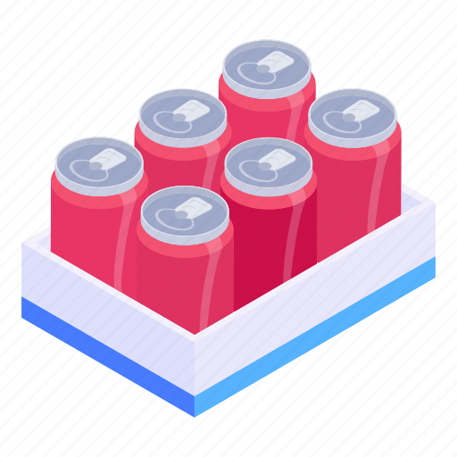 Beverages crate, tin packs, tins crate, cans crate, cola tins icon - Download on Iconfinder