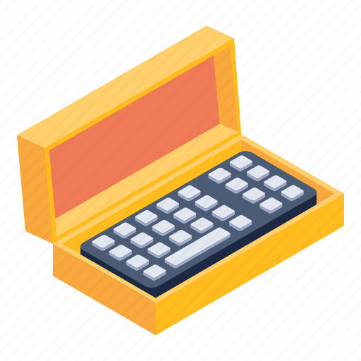 Input device, keyboard, keyboard box, computer accessory, keyboard delivery icon - Download on Iconfinder