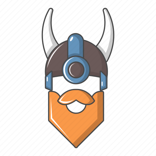 Cartoon, helmet, horned, logo, person, tattoo, viking icon - Download on Iconfinder