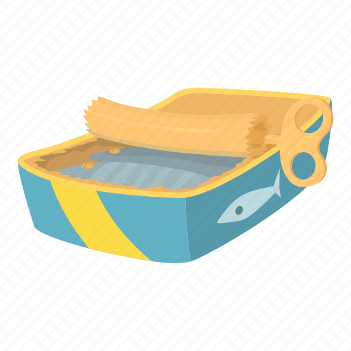 Aluminum, box, can, cannedfish, cartoon, logo, object icon - Download on Iconfinder